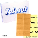 лист абразивный K1200 29х35мм КЛЕЙКИЙ оранжевый TOLECUT KOVAX (8шт)