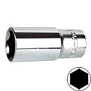 головка 1/4" удлиненная 14мм 6-гранная AMPRO