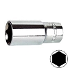 головка 1/4" удлиненная 10мм 6-гранная AMPRO