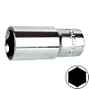 головка 1/4" удлиненная 14мм 6-гранная AMPRO