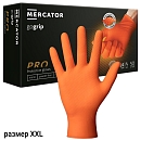 перчатки нитриловые оранжевые XXL текстурированные прочные GOGRIP MERCATOR