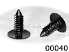 00040 ЧЕРНАЯ клипса автомобильная DODGE/FORD/GM/OPEL/PLYMOUTH ROKLAND