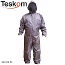 комбинезон малярный XL многоразовый с вентиляцией СЕРЫЙ TESKOM