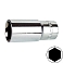 головка 1/4" удлиненная  9мм 6-гранная AMPRO