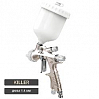краскораспылитель RRP KILLER d1.4мм розовое золото с манометром верхний бачок 600мл SKULL (в кейсе)