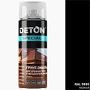 грунт-эмаль RAL 9005 черный для профнастила и металлочерепицы DETON (аэрозоль, 520мл) 