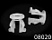 08020 клипса автомобильная DAEWOO/GM ROKLAND