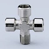соединитель крест М1/4 - F1/4 - F1/4-F1/4 WALCOM