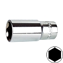 головка 1/4" удлиненная  6мм 6-гранная AMPRO