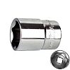 головка 1/2" 19мм 6-гранная AMPRO