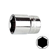 головка 1/4"  4 мм 6-гранная AMPRO