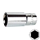 головка 1/4" удлиненная  8мм 6-гранная AMPRO
