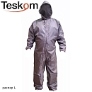 комбинезон малярный L многоразовый с вентиляцией СЕРЫЙ TESKOM